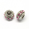 Alloy Rhinestone European Beads MPDL-R036-01J-1