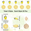 SUNNYCLUE 40Pcs 2 Styles Alloy Enamel Pendants ENAM-SC0005-71-2