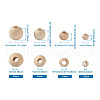 Kissitty Unfinished Natural Wood Beads WOOD-KS0001-10-8