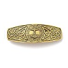 Viking Knot Alloy Retro Hair Barrettes AJEW-K048-05AG-1