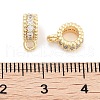 Brass with Cubic Zirconia Tube Bails KK-P271-08G-3