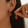 Stylish Brass Dangle Stud Earrings PA9879-1-1