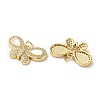 Brass Micro Pave Clear Cubic Zirconia Pendants KK-B083-37A-G-2