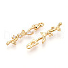 Brass Micro Pave Cubic Zirconia Pendants KK-N261-83G-2