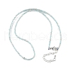 Natural Amazonite Beaded Necklaces NJEW-K114-A-A07-3