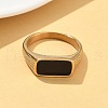 316L Stainless Steel Natural Gemstone Finger Rings for Women RJEW-U054-02C-02G-2