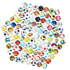   100pcs Glass Cabochons GGLA-PH0001-16-1