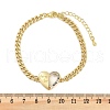 Brass Micro Pave Cubic Zirconia Link Bracelets BJEW-M050-06G-02-5