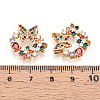 Brass Micro Pave Cubic Zirconia Pendants KK-N261-106G-3