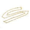 2mm Rack Plating Brass Figaro Chain Necklaces for Women Men MAK-L044-34G-1