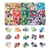 2400Pcs 15 Colors Handmade Polymer Clay Beads CLAY-YW0001-27A-1