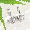 304 Stainless Steel Dangle Stud Earrings EJEW-V004-02P-3