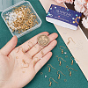 SUNNYCLUE 100Pcs Brass Ear Wire KK-SC0004-87-3
