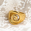 Whorl 304 Stainless Steel Finger Rings FS-WG9C9A0-03-1