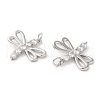 Brass & Cubic Zirconia Pendants KK-G468-34P-2
