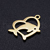 201 Stainless Steel Hollow Pendants STAS-Q201-JN283-2-2
