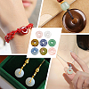 BENECREAT 8Pcs 8 Styles Mixed Gemstones Pendants G-BC0001-55-6