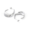 Non-Tarnish 304 Stainless Steel Twist Teardrop Stud Earrings EJEW-D095-05P-2