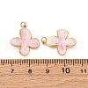 304 Stainless Steel Enamel Pendants STAS-U061-38G-3