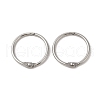 Non-Tarnish 304 Stainless Steel Loose Leaf Book Binder Hinged Rings STAS-S127-02P-02-1
