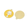 Father's Day Alloy Enamel Pendants ENAM-V001-03A-G-2
