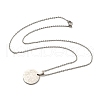 Non-Tarnish Constellation Pendant Necklaces NJEW-S422-04P-02-3