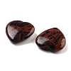 Mother's Day Gifts Heart Natural Mahogany Obsidian Palm Stones G-C134-06A-24-2