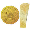 Self Adhesive Gold Foil Embossed Stickers DIY-WH0211-380-8