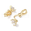 Brass Clip-on Earring Findings for Women EJEW-V002-04G-02-2
