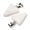 Natural White Jade Pendants G-B127-04P-05-3