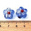 Handmade Silver Foil Glass Lampwork Beads FOIL-T001-02I-2