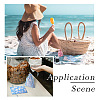  18pcs 6 colors Burlap Packing Pouches Drawstring Bags ABAG-TA0001-20-8