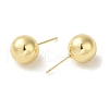 Rack Plated Brass Ball Stud Earrings for Women EJEW-H004-01G-2