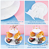3-Tier Assemblable Plastic Lollipop Display Stands ODIS-WH0027-036-4