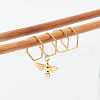 Bees Brass Pendant Decorations HJEW-AB00628-5