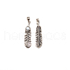 Electroplate Zinc Alloy Cord Ends FIND-WH0003-43B-1