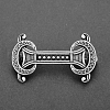 Viking Knot Alloy Brooches for Men PW-WG49871-07-1