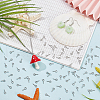 SUNNYCLUE 500Pcs Alloy Screw Eye Peg Bails FIND-SC0010-21-4