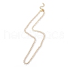 Enamel Ear of Wheat Link Chain Necklace NJEW-P220-02G-05-1
