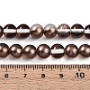 Baking Painted Transparent Glass Beads Strands DGLA-N011-8mm-09-4