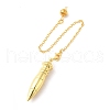 Rack Plating Brass Dowsing Pendulum Big Pendants KK-H444-01-2