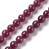Natural White Jade Imitation Garnet Beads Strands G-I334-02C-1