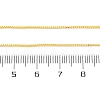 1MM Brass Box Chain Necklace Making NJEW-D302-79G-3
