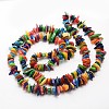 Dyed Chip Natural Freshwater Shell Beads Strands SHEL-E355-16-3