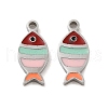 304 Stainless Steel Enamel Charms STAS-D018-04P-1