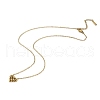 304 Stainless Steel Cluster Heart Pendant Necklaces for Women Men NJEW-Q028-11G-2