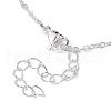Stainless Steel Macrame Pouch Empty Stone Holder for Pendant Necklace Making NJEW-JN04532-03-4