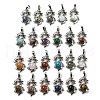Natural & Synthetic Mixed Gemstone Pendants G-G111-01P-1