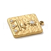 304 Stainless Steel Rhinestone Pendants STAS-I322-59G-2