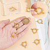 Unicraftale 8Pcs Ion Plating(IP) 304 Stainless Steel Spring Ring Clasps STAS-UN0059-92A-4
